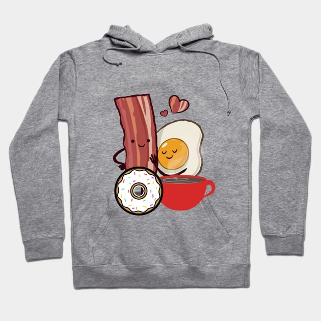 FUNNY Bacon And Eggs Breakfast Hoodie by SartorisArt1